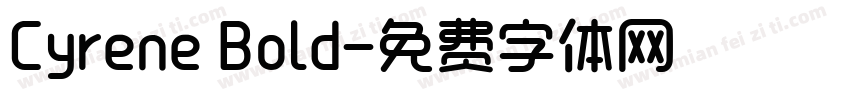 Cyrene Bold字体转换